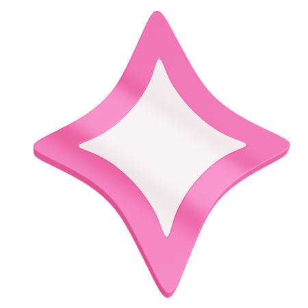 Simple Star  3D Icon