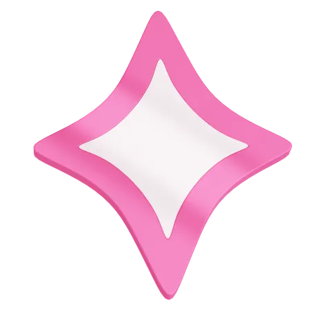 Simple Star  3D Icon