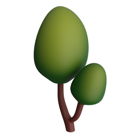 Simple tree  3D Icon