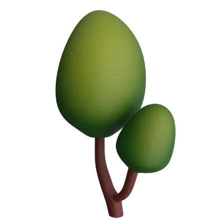 Simple tree 3D Icon