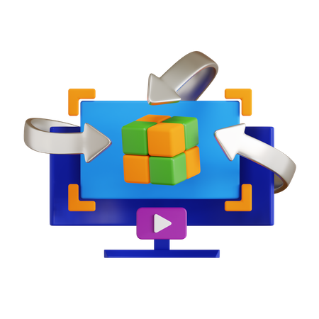 Simulation  3D Icon