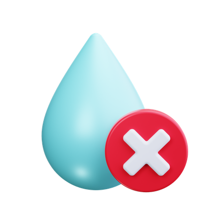 No hay agua  3D Icon