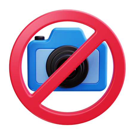 No Camaras  3D Icon