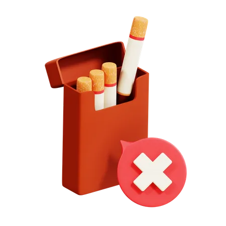 Sin cigarrillos  3D Icon