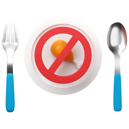 Sin comida  3D Icon