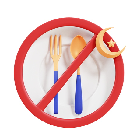 Sin comida  3D Icon