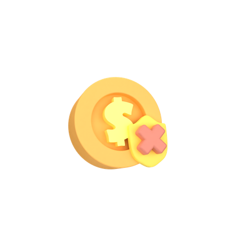 Sin dinero  3D Icon
