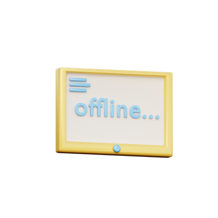 Sin dispositivo de Internet  3D Icon