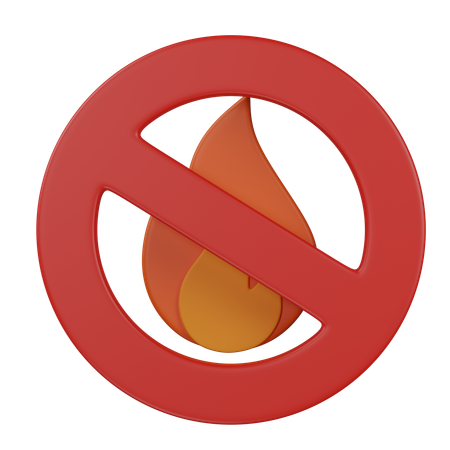 No fuego  3D Icon