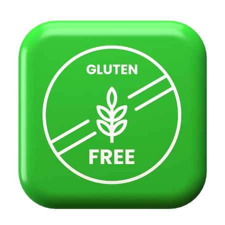 Sin gluten  3D Illustration