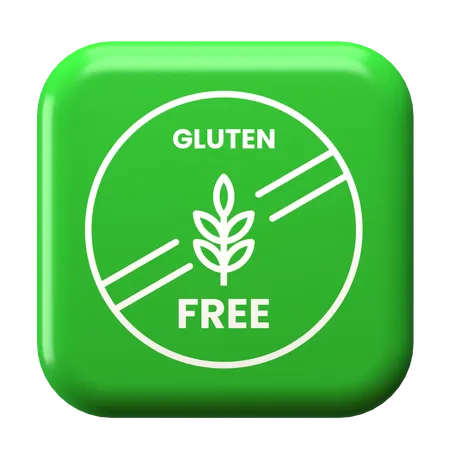 Sin gluten  3D Illustration