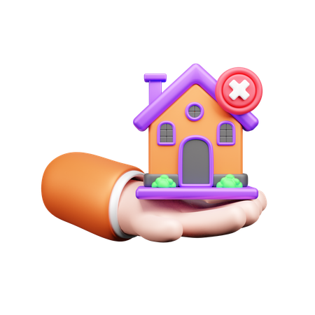 No casa  3D Icon