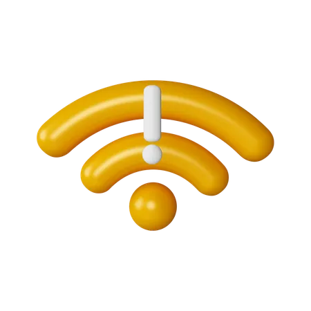 Sin internet  3D Icon