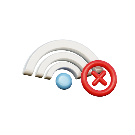 Sin internet  3D Icon