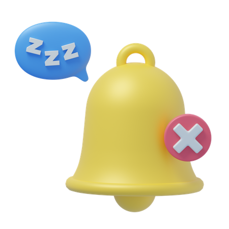 Sin notificaciones Manténgase enfocado  3D Icon