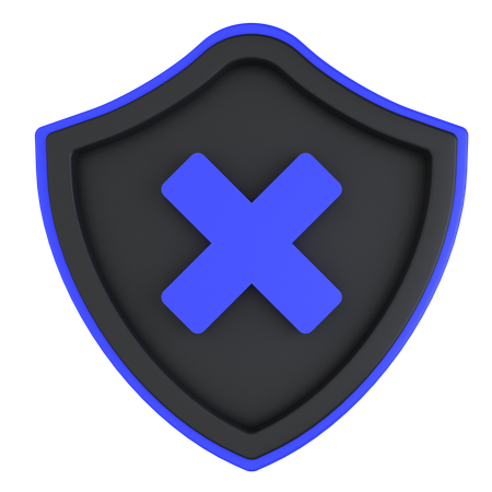 Sin seguridad  3D Icon