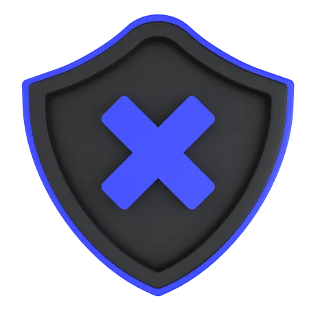 Sin seguridad  3D Icon