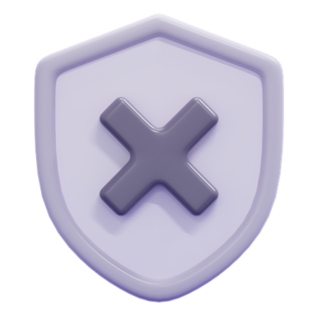 Sin seguridad  3D Icon