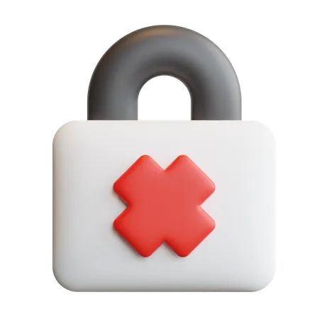 Sin seguridad  3D Icon