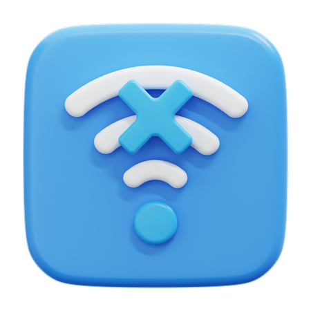 Sin señal wifi  3D Icon