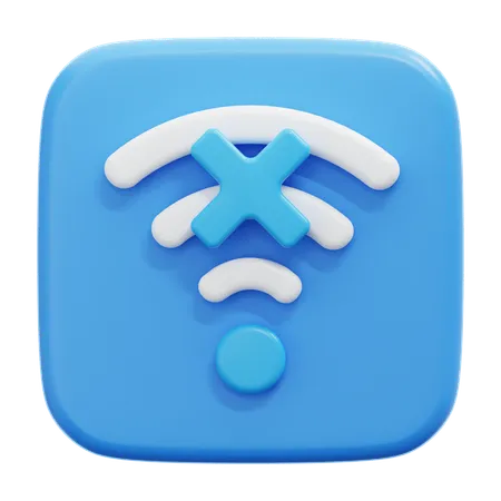 Sin señal wifi  3D Icon