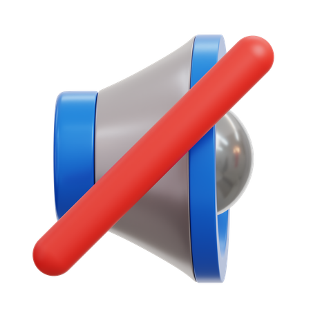 Sin sonido  3D Icon