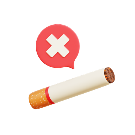 Sin tabaco  3D Icon