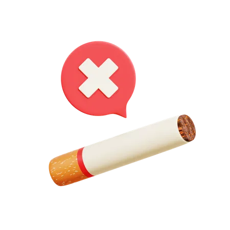 Sin tabaco  3D Icon