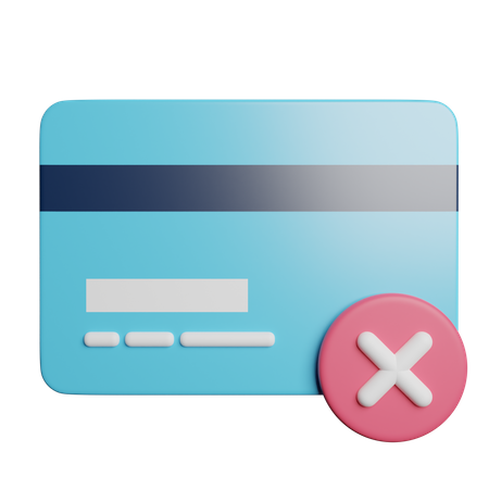 Sin tarjeta de crédito  3D Icon
