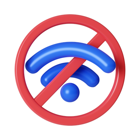 No wifi  3D Icon