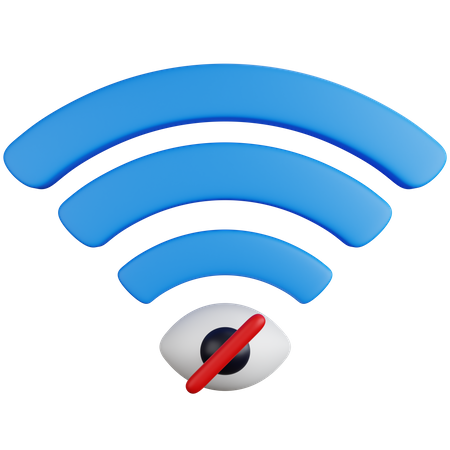 Sin vista wifi  3D Icon