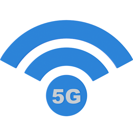 Sinais 5g  3D Icon