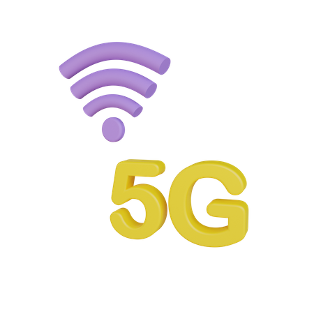 Sinal 5G  3D Icon