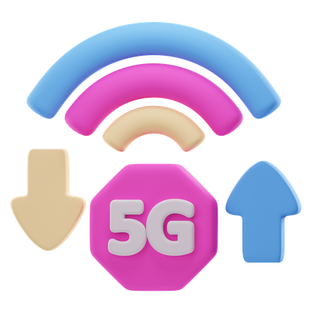 Sinal 5G  3D Icon