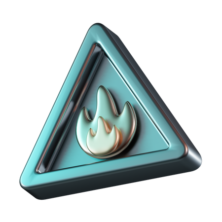 Sinal altamente inflamável  3D Icon