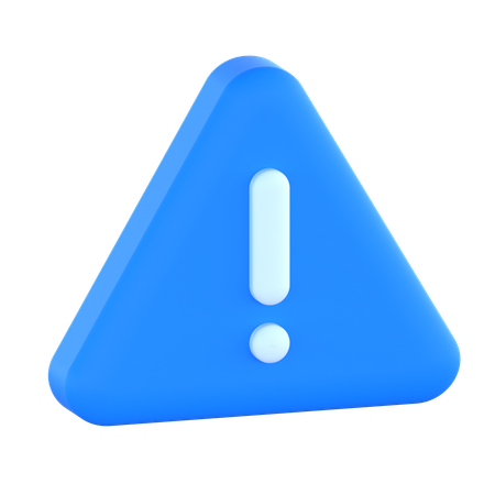 Sinal de alerta  3D Icon