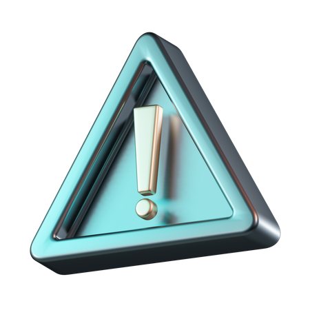 Sinal de alerta  3D Icon