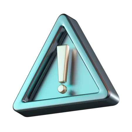 Sinal de alerta  3D Icon