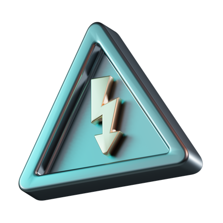 Sinal de alta tensão  3D Icon