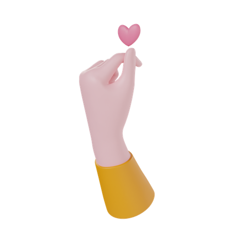 Sinal de amor  3D Icon