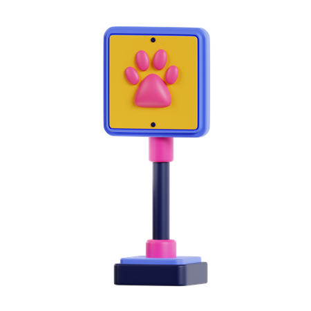 Sinal de animal de estimação  3D Icon