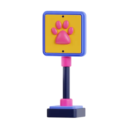 Sinal de animal de estimação  3D Icon