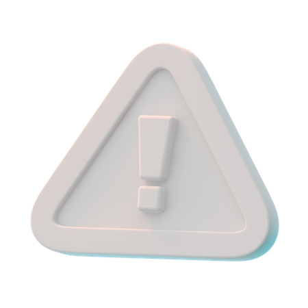 Sinal de aviso  3D Icon
