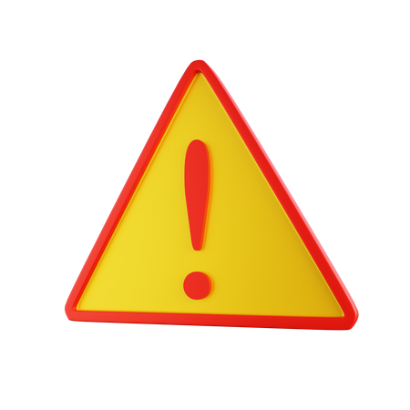 Sinal de aviso  3D Icon