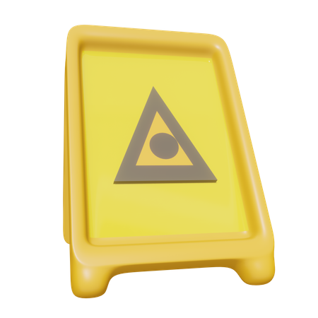 Sinal de alerta de segurança  3D Icon