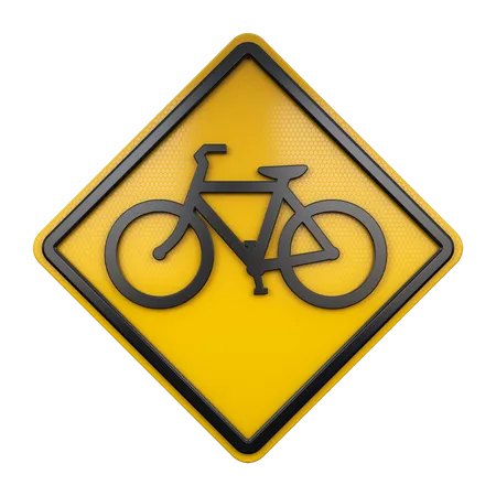 Sinal de bicicleta  3D Icon
