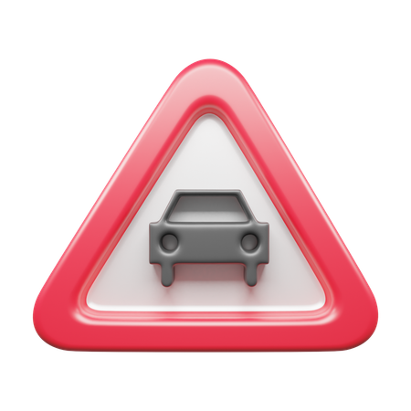 Sinal de carro  3D Icon