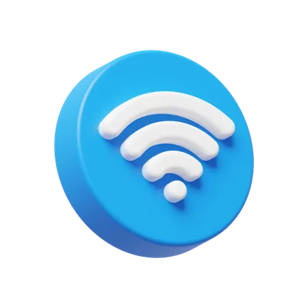 Sinal de conexão wi-fi  3D Icon