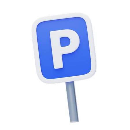 Sinal de estacionamento  3D Icon