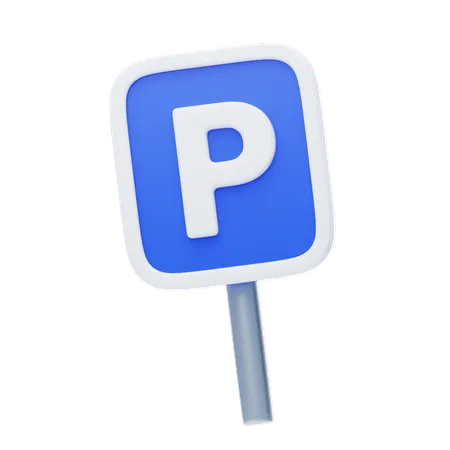 Sinal de estacionamento  3D Icon